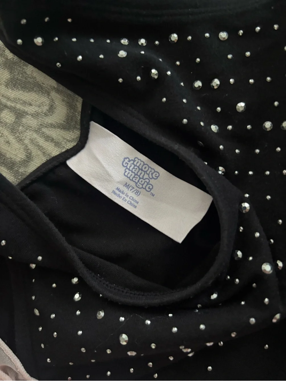 More Than Magic Pink and Black Sparkle Dance Leotard Duo